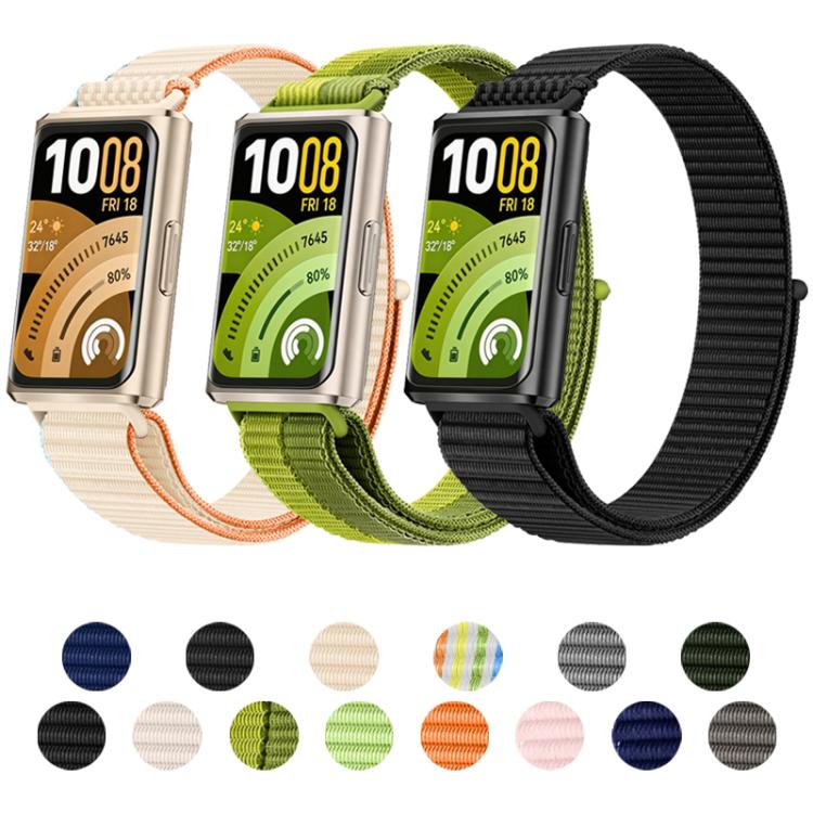 Cinturino per orologio xDfind in nylon con chiusura a strappo., For Huawei Band 11 Pro / 11