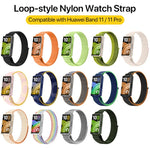 Cinturino per orologio xDfind in nylon con chiusura a strappo., For Huawei Band 11 Pro / 11