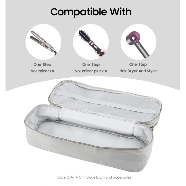 Borsa multifunzionale impermeabile in nylon, borsa cosmetica portatile a doppio scomparto