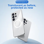 Custodia magnetica per telefono Benks MagSafe trasparente effetto cristallo di ghiaccio., For Samsung Galaxy S26 Ultra 5G