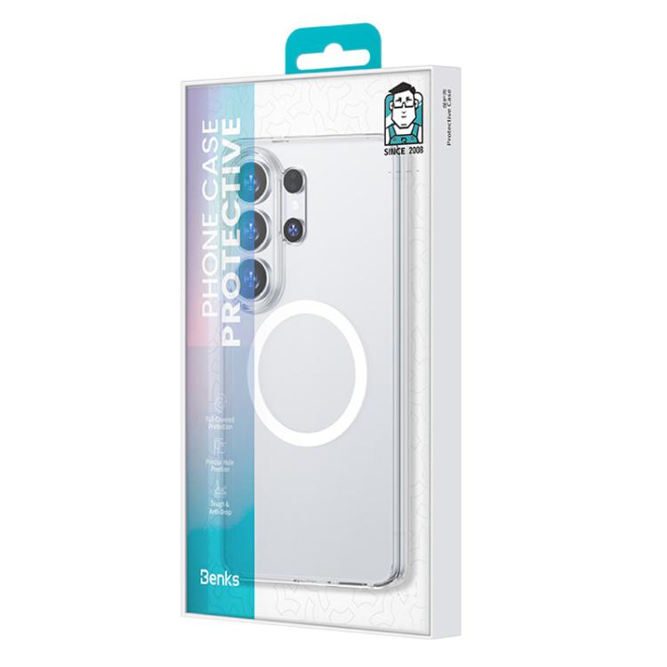 Custodia magnetica per telefono Benks MagSafe trasparente effetto cristallo di ghiaccio., For Samsung Galaxy S26 Ultra 5G