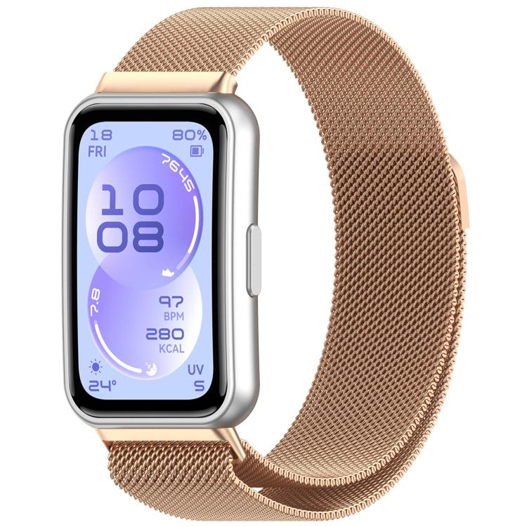 xDfind Cinturino per orologio in metallo magnetico milanese, For Huawei Band 11 Pro / 11