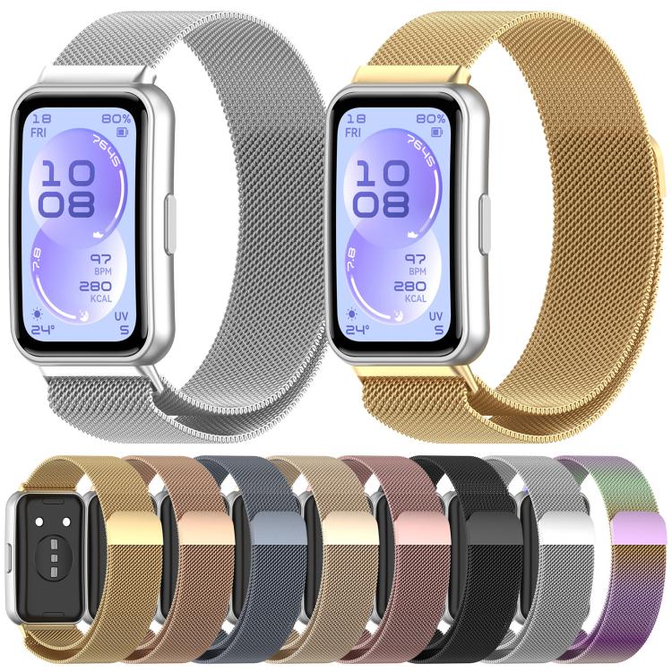 xDfind Cinturino per orologio in metallo magnetico milanese, For Huawei Band 11 Pro / 11