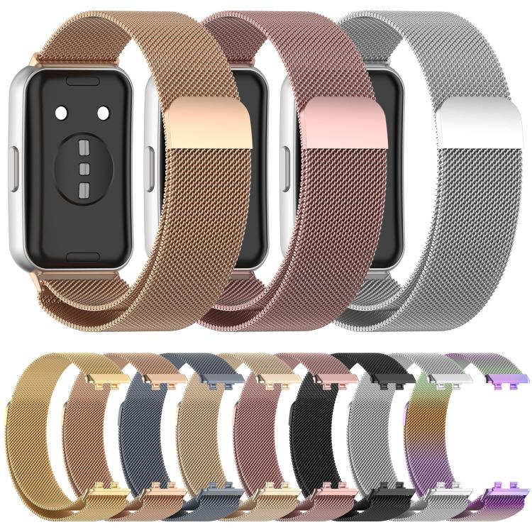 xDfind Cinturino per orologio in metallo magnetico milanese, For Huawei Band 11 Pro / 11