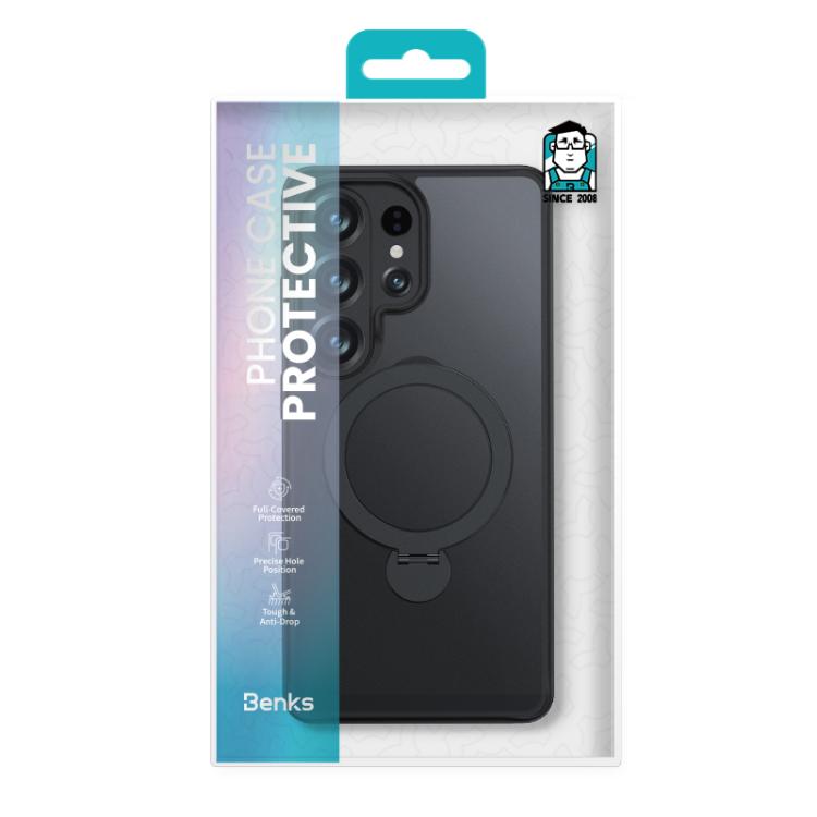 Custodia magnetica per telefono Benks Skin Feel con supporto girevole., For Samsung Galaxy S26 Ultra 5G
