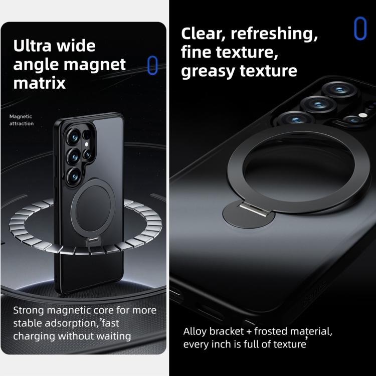 Custodia magnetica per telefono Benks Skin Feel con supporto girevole., For Samsung Galaxy S26 Ultra 5G