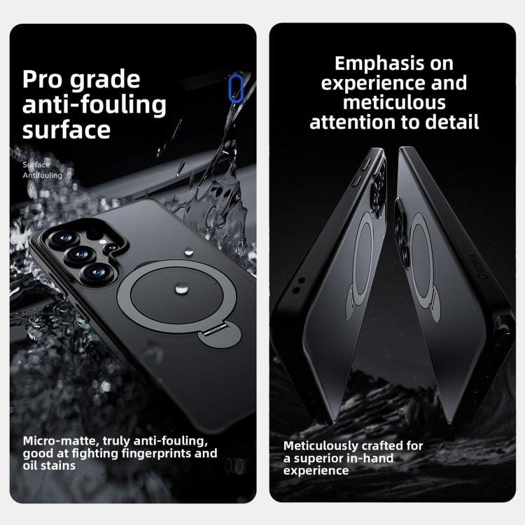 Custodia magnetica per telefono Benks Skin Feel con supporto girevole., For Samsung Galaxy S26 Ultra 5G