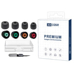 Kit di 4 paia di inserti auricolari in silicone di ricambio XDcase, taglie XS/S/M/L, 4 Pairs