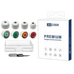 Kit di 4 paia di inserti auricolari in silicone di ricambio XDcase, taglie XS/S/M/L, 4 Pairs