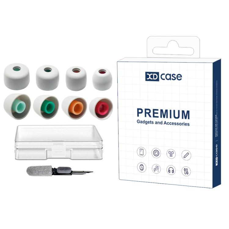 Kit di 4 paia di inserti auricolari in silicone di ricambio XDcase, taglie XS/S/M/L, 4 Pairs