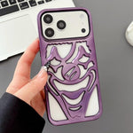 Custodia per telefono in TPU con effetto traforato e dissipazione del calore, a forma di clown, con rivestimento galvanico., For iPhone 17 Pro Max, For iPhone 17 Pro, For iPhone 17