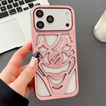 Custodia per telefono in TPU con effetto traforato e dissipazione del calore, a forma di clown, con rivestimento galvanico., For iPhone 17 Pro Max, For iPhone 17 Pro, For iPhone 17