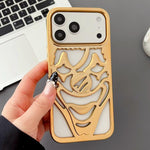 Custodia per telefono in TPU con effetto traforato e dissipazione del calore, a forma di clown, con rivestimento galvanico., For iPhone 17 Pro Max, For iPhone 17 Pro, For iPhone 17