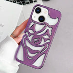 Custodia per telefono in TPU con effetto traforato e dissipazione del calore, a forma di clown, con rivestimento galvanico., For iPhone 13 Pro Max, For iPhone 13 Pro, For iPhone 13