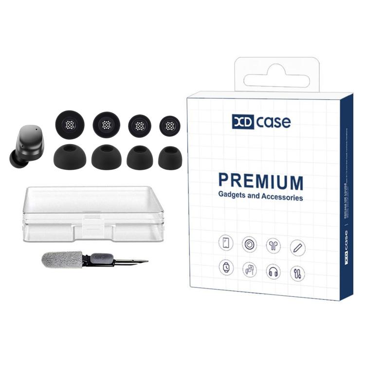 Kit di 4 paia di inserti auricolari in silicone di ricambio XDcase, taglie XS/S/M/L, For Sennheiser Momentum 4 / 3