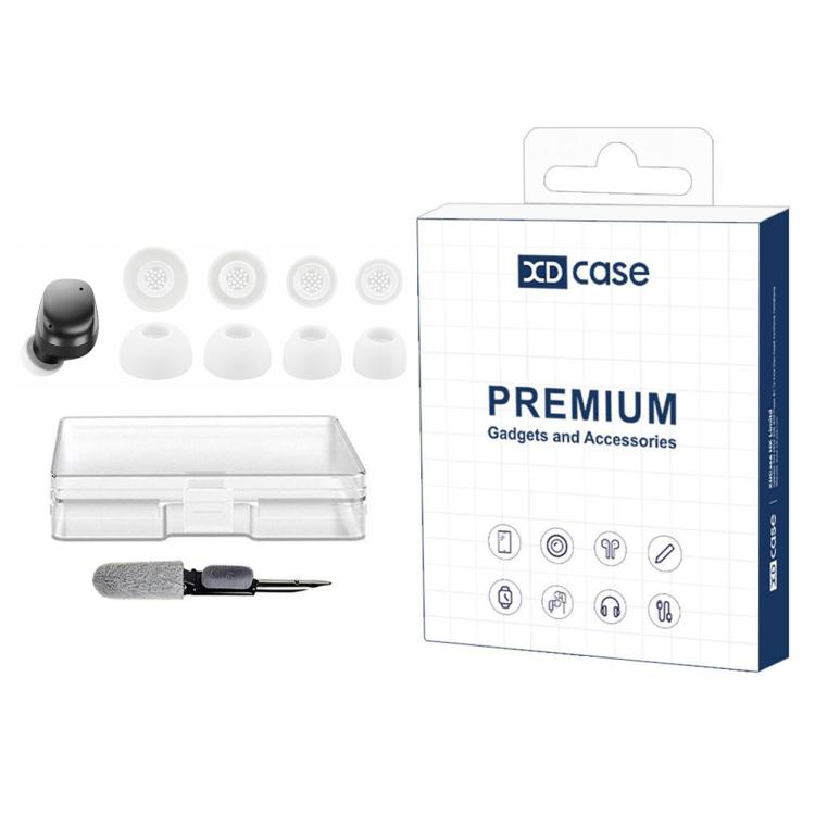 Kit di 4 paia di inserti auricolari in silicone di ricambio XDcase, taglie XS/S/M/L, For Sennheiser Momentum 4 / 3