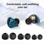 Kit di 4 paia di inserti auricolari in silicone di ricambio XDcase, taglie XS/S/M/L, For Sennheiser Momentum 4 / 3