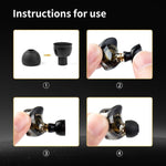Kit di 4 paia di inserti auricolari in silicone di ricambio XDcase, taglie XS/S/M/L, For Sennheiser Momentum 4 / 3
