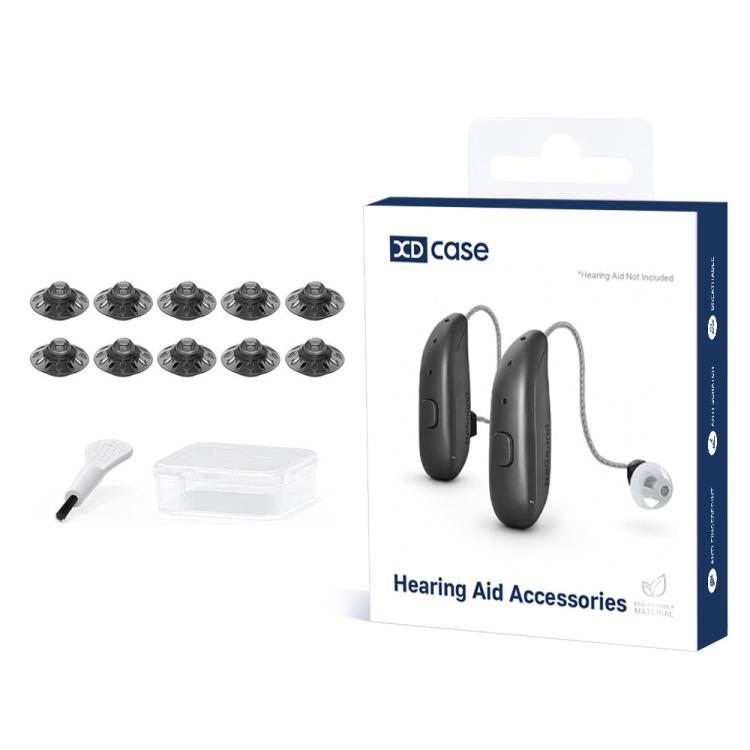 Kit di 10 auricolari di ricambio in silicone XDcase per apparecchi acustici Phonak, S, M, L