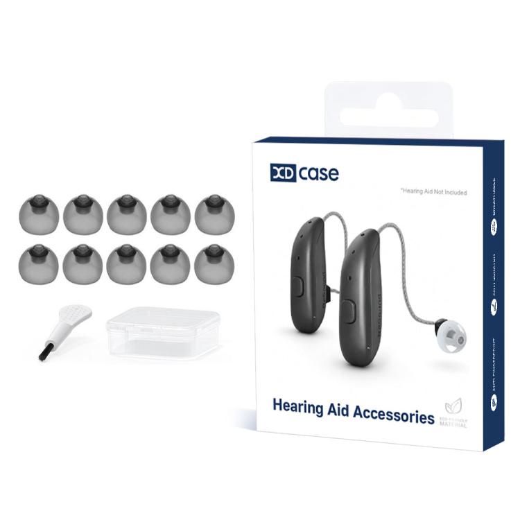 Kit di 10 auricolari di ricambio in silicone XDcase per apparecchi acustici Phonak, S, M, L
