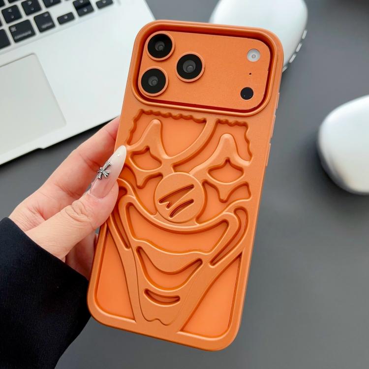 Custodia per telefono in TPU con effetto spruzzo d'olio e clown traforato per la dissipazione del calore., For iPhone 17 Pro Max, For iPhone 17 Pro, For iPhone 17