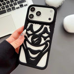 Custodia per telefono in TPU con effetto spruzzo d'olio e clown traforato per la dissipazione del calore., For iPhone 17 Pro Max, For iPhone 17 Pro, For iPhone 17