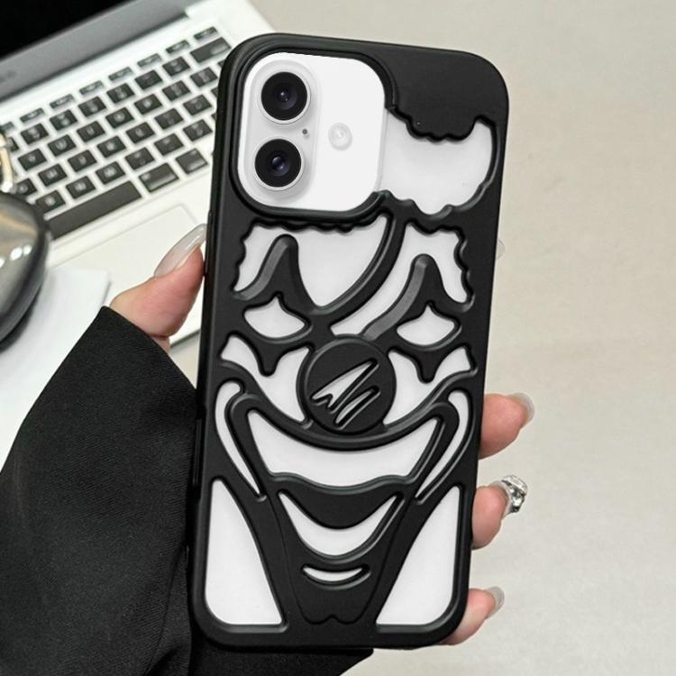 Custodia per telefono in TPU con effetto spruzzo d'olio e clown traforato per la dissipazione del calore., For iPhone 17 Pro Max, For iPhone 17 Pro, For iPhone 17