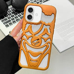 Custodia per telefono in TPU con effetto spruzzo d'olio e clown traforato per la dissipazione del calore., For iPhone 17 Pro Max, For iPhone 17 Pro, For iPhone 17