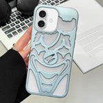 Custodia per telefono in TPU con effetto spruzzo d'olio e clown traforato per la dissipazione del calore., For iPhone 17 Pro Max, For iPhone 17 Pro, For iPhone 17