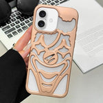 Custodia per telefono in TPU con effetto spruzzo d'olio e clown traforato per la dissipazione del calore., For iPhone 17 Pro Max, For iPhone 17 Pro, For iPhone 17