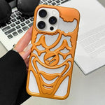 Custodia per telefono in TPU con effetto spruzzo d'olio e clown traforato per la dissipazione del calore., For iPhone 15 Pro Max, For iPhone 15 Pro, For iPhone 15