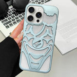 Custodia per telefono in TPU con effetto spruzzo d'olio e clown traforato per la dissipazione del calore., For iPhone 15 Pro Max, For iPhone 15 Pro, For iPhone 15