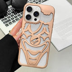 Custodia per telefono in TPU con effetto spruzzo d'olio e clown traforato per la dissipazione del calore., For iPhone 15 Pro Max, For iPhone 15 Pro, For iPhone 15