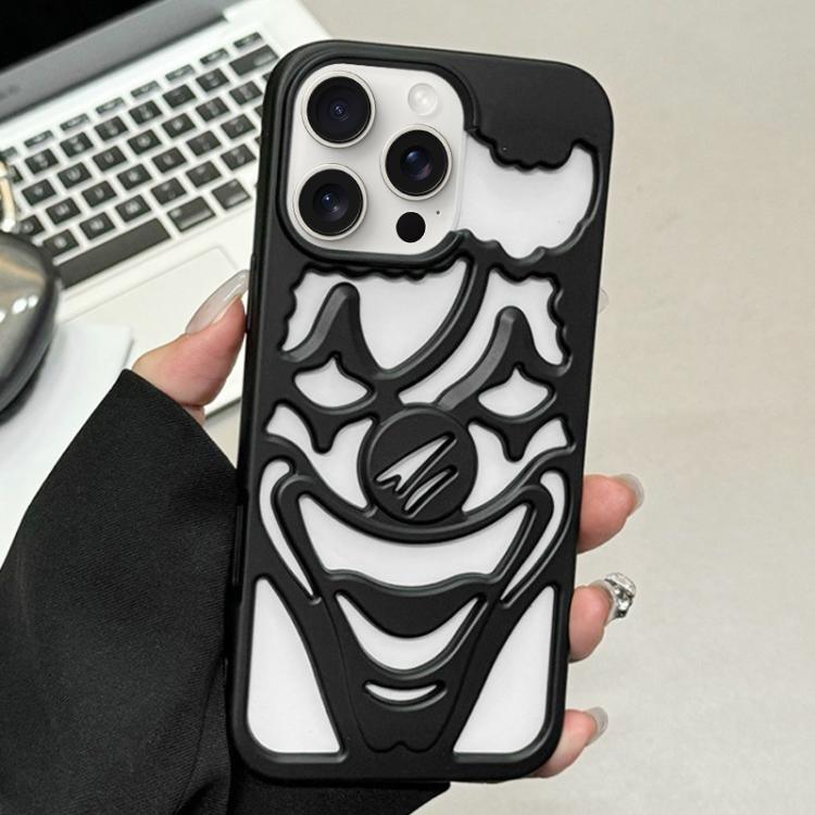 Custodia per telefono in TPU con effetto spruzzo d'olio e clown traforato per la dissipazione del calore., For iPhone 15 Pro Max, For iPhone 15 Pro, For iPhone 15