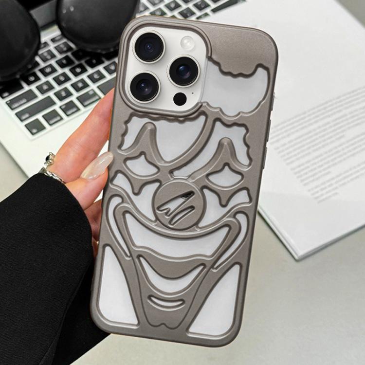 Custodia per telefono in TPU con effetto spruzzo d'olio e clown traforato per la dissipazione del calore., For iPhone 15 Pro Max, For iPhone 15 Pro, For iPhone 15