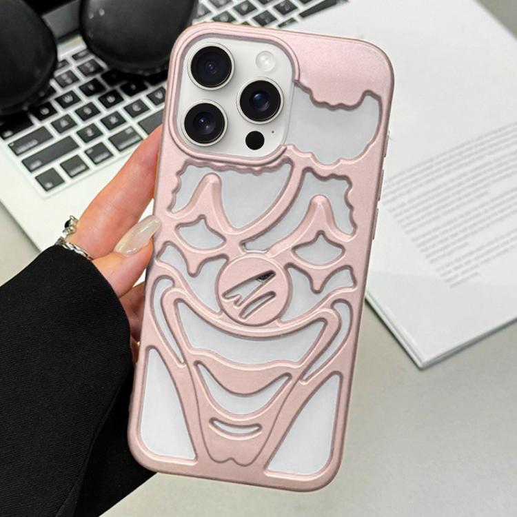 Custodia per telefono in TPU con effetto spruzzo d'olio e clown traforato per la dissipazione del calore., For iPhone 15 Pro Max, For iPhone 15 Pro, For iPhone 15