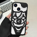 Custodia per telefono in TPU con effetto spruzzo d'olio e clown traforato per la dissipazione del calore., For iPhone 14, For iPhone 14 Pro, For iPhone 14 Pro Max