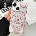 Custodia per telefono in TPU con effetto spruzzo d'olio e clown traforato per la dissipazione del calore., For iPhone 14, For iPhone 14 Pro, For iPhone 14 Pro Max