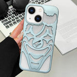 Custodia per telefono in TPU con effetto spruzzo d'olio e clown traforato per la dissipazione del calore., For iPhone 14, For iPhone 14 Pro, For iPhone 14 Pro Max