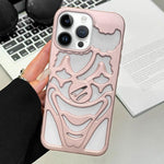 Custodia per telefono in TPU con effetto spruzzo d'olio e clown traforato per la dissipazione del calore., For iPhone 14, For iPhone 14 Pro, For iPhone 14 Pro Max