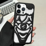 Custodia per telefono in TPU con effetto spruzzo d'olio e clown traforato per la dissipazione del calore., For iPhone 13 Pro Max, For iPhone 13 Pro, For iPhone 13