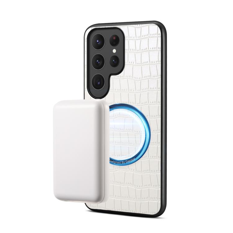 Custodia magnetica per telefono Denior A09 in PU effetto coccodrillo., For Samsung Galaxy S26 Ultra 5G, For Samsung Galaxy S25 Ultra 5G