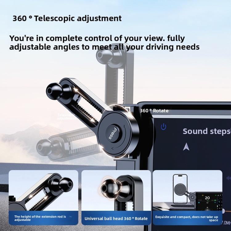Supporto magnetico auto con braccio estensibile per smartphone