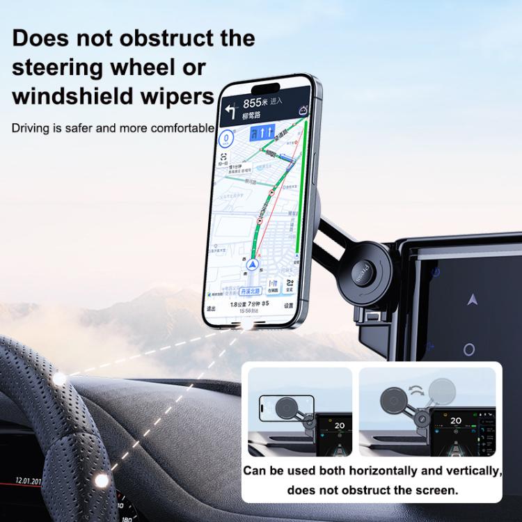 Supporto magnetico auto con braccio estensibile per smartphone