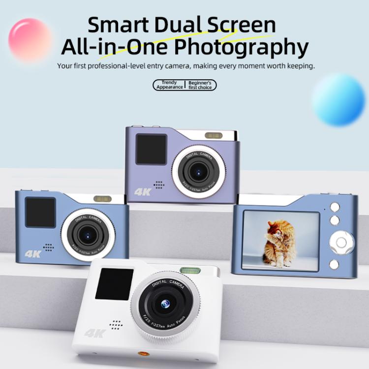 Videocamera digitale per bambini KX20 4K con doppio schermo HD