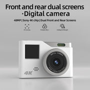 Videocamera digitale per bambini KX20 4K con doppio schermo HD e doppio schermo.