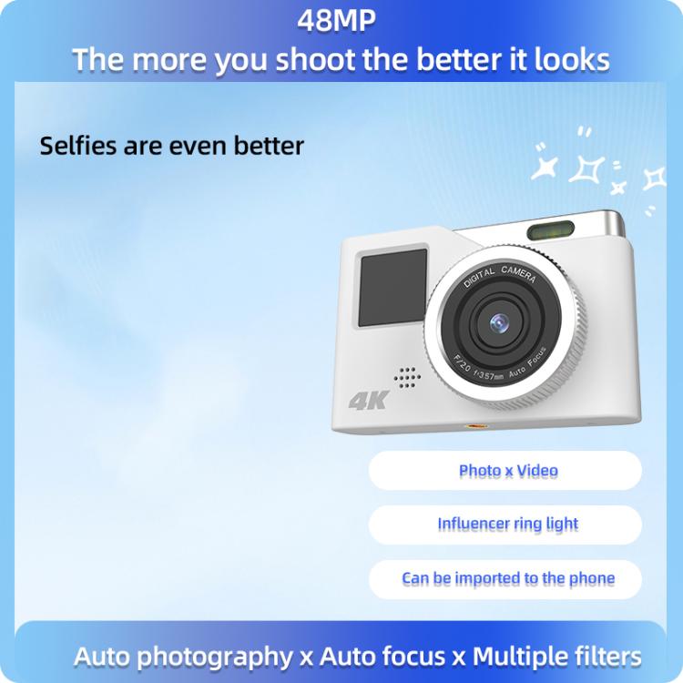 Videocamera digitale per bambini KX20 4K con doppio schermo HD