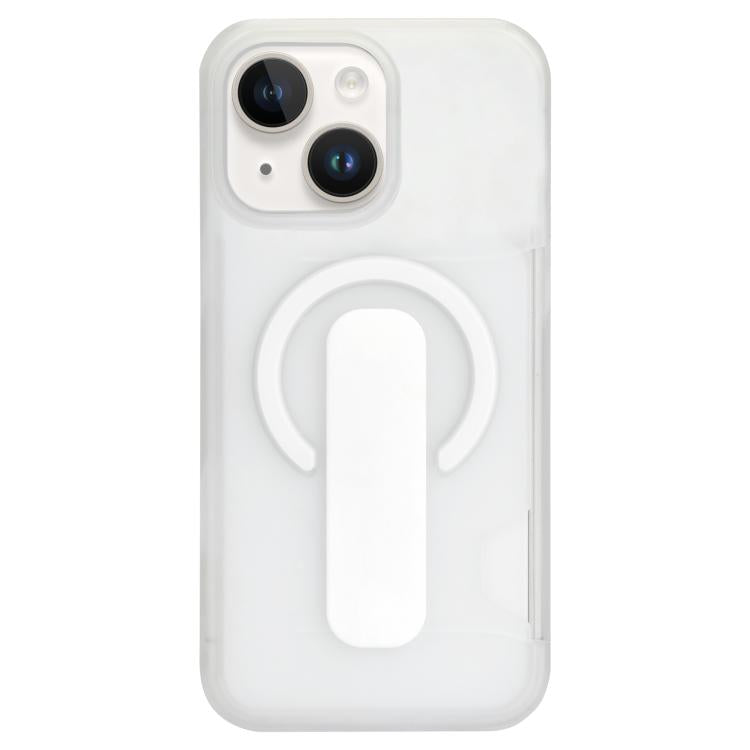 Custodia magnetica trasparente per telefono con scomparto per carte., For iPhone 14 Pro Max, For iPhone 13