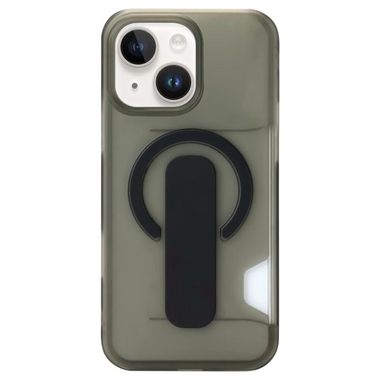 Custodia magnetica trasparente per telefono con scomparto per carte., For iPhone 14 Pro Max, For iPhone 13