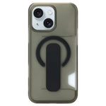 Custodia magnetica trasparente per telefono con scomparto per carte., For iPhone 15 Pro, For iPhone 15, For iPhone 14, For iPhone 14 Pro
